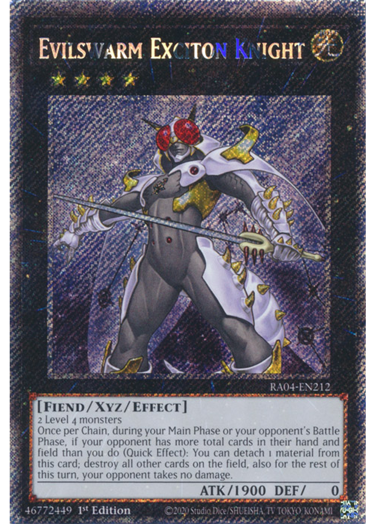 Evilswarm Exciton Knight (Platinum Secret Rare 1st Edition)