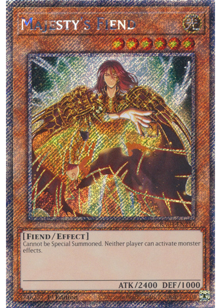Majesty's Fiend (Platinum Secret Rare 1st Edition)