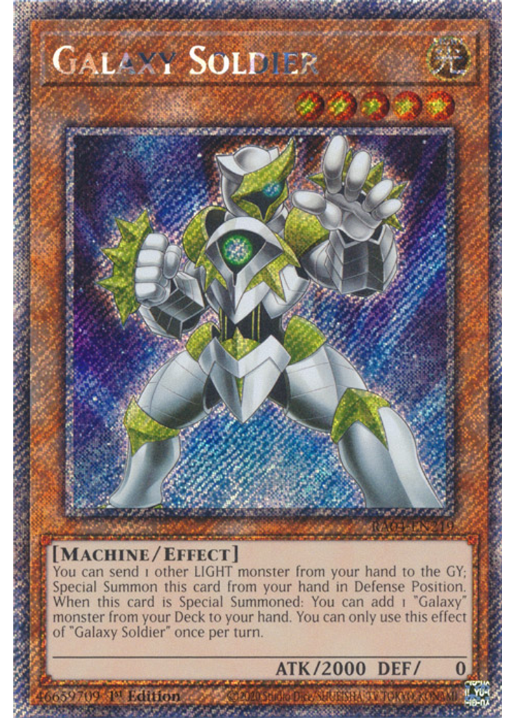 Galaxy Soldier (Platinum Secret Rare 1st Edition)