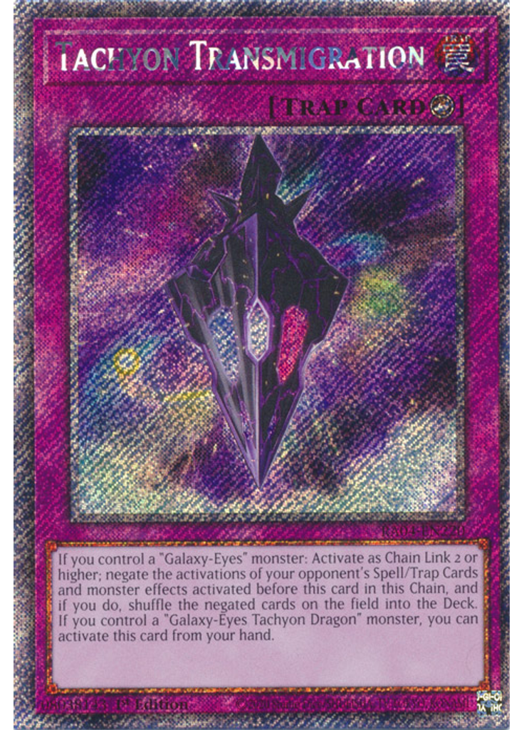 Tachyon Transmigration (Platinum Secret Rare 1st Edition)