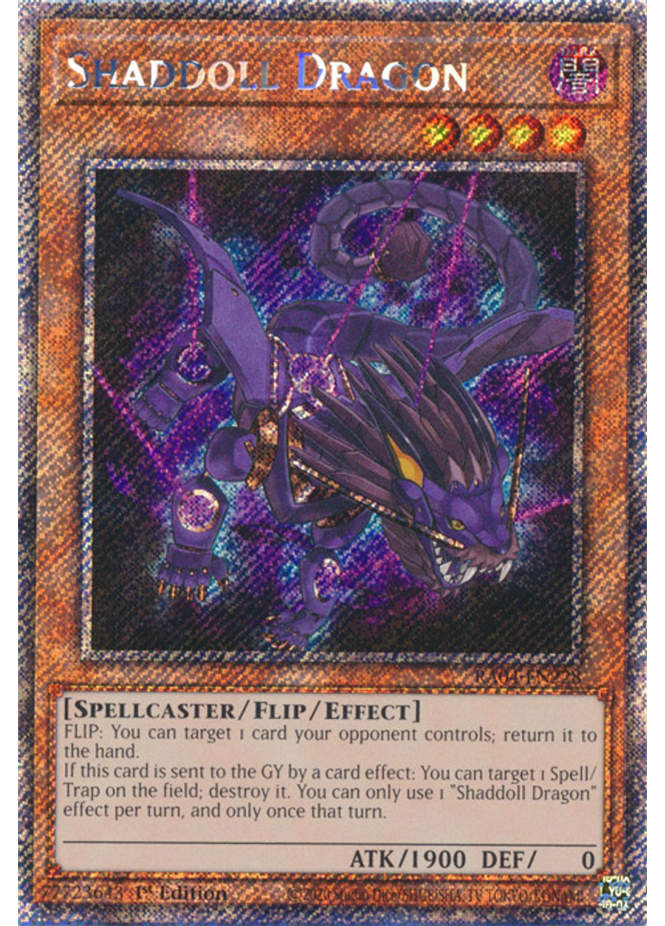 Shaddoll Dragon (Platinum Secret Rare 1st Edition)