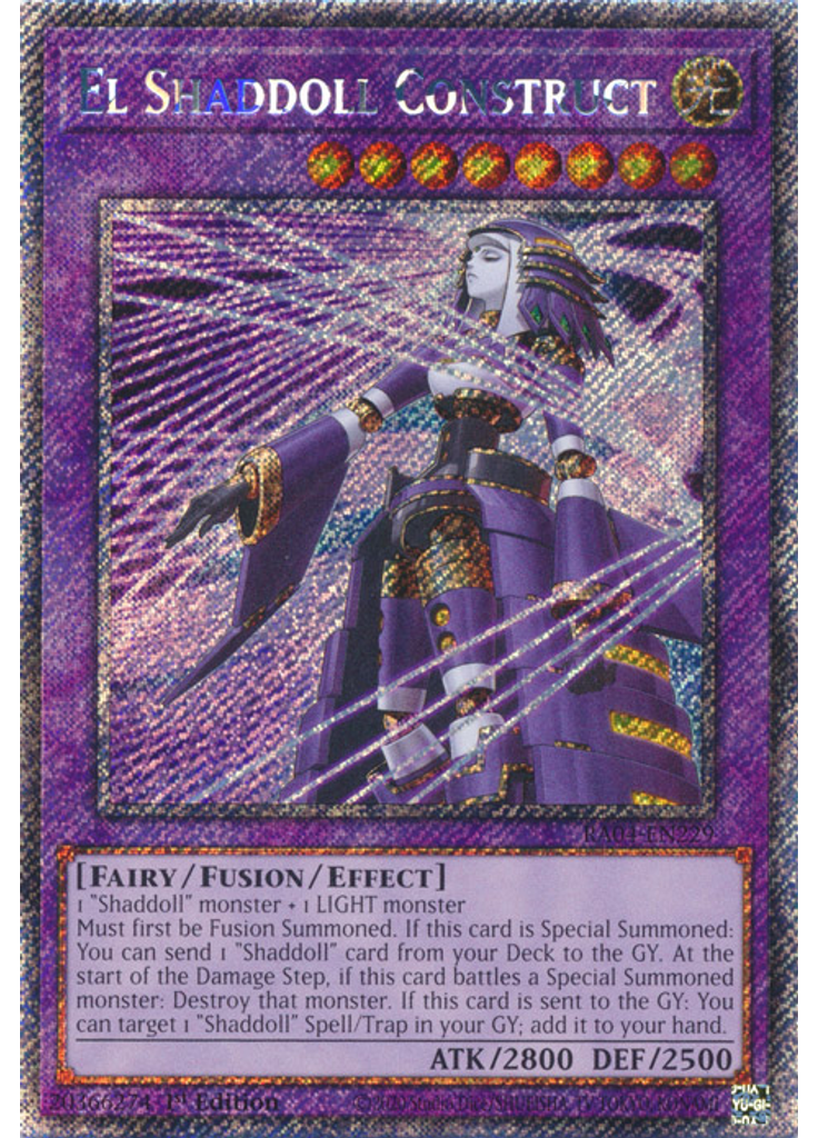 El Shaddoll Construct (Platinum Secret Rare 1st Edition Alternate Art)