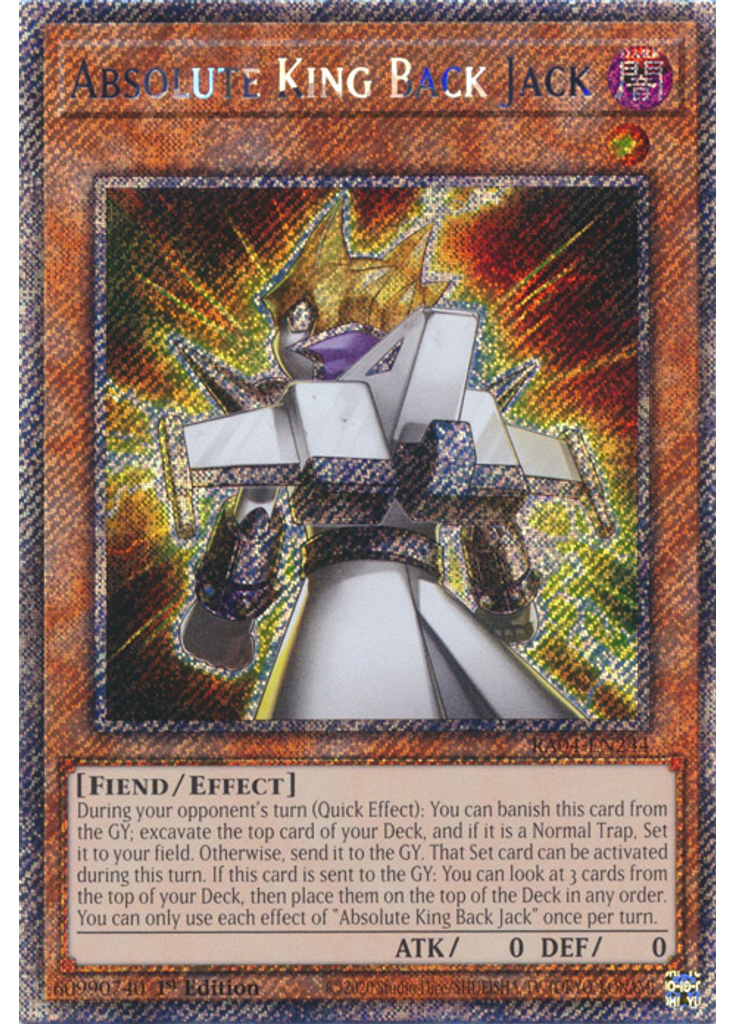Absolute King Back Jack (Platinum Secret Rare 1st Edition)