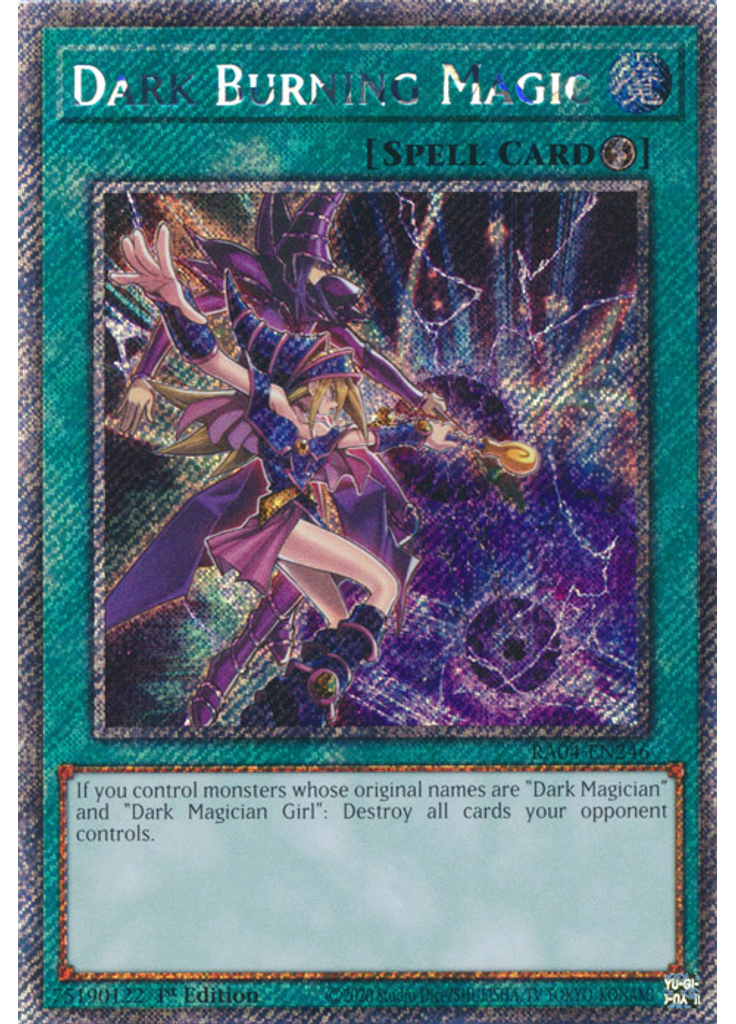 Dark Burning Magic (Platinum Secret Rare 1st Edition)