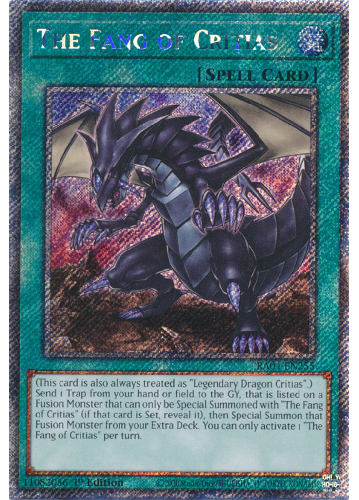 The Fang of Critias (Platinum Secret Rare 1st Edition)