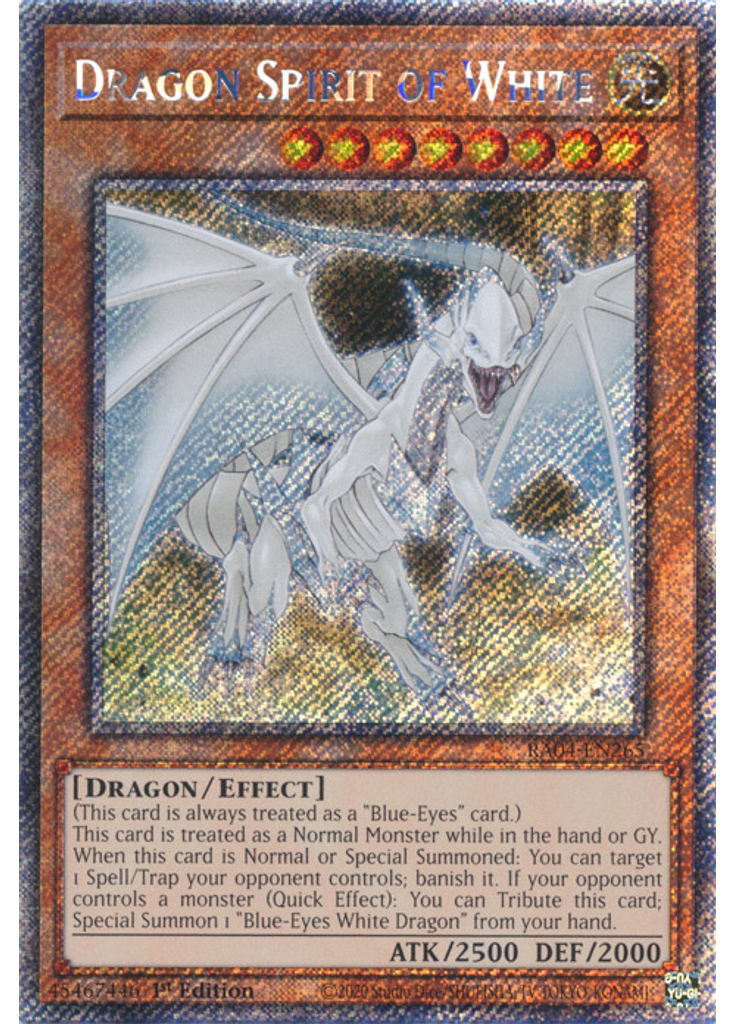 Dragon Spirit of White (Platinum Secret Rare 1st Edition)