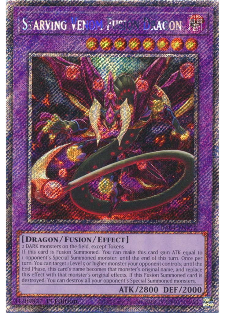 Starving Venom Fusion Dragon (Platinum Secret Rare 1st Edition)