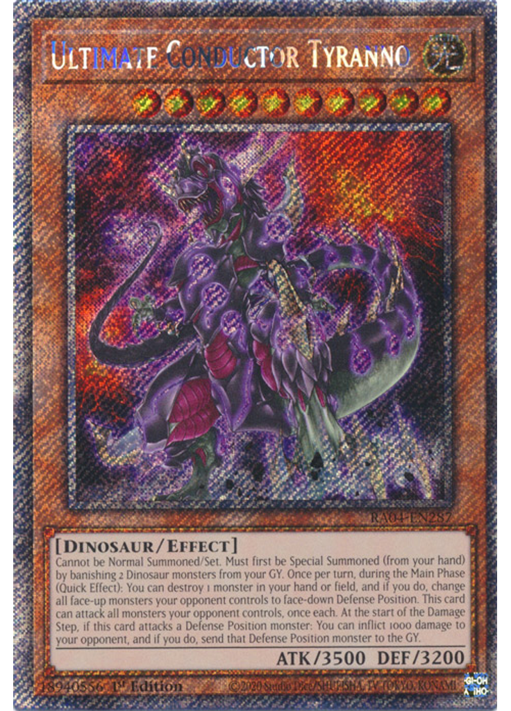 Ultimate Conductor Tyranno (Platinum Secret Rare 1st Edition)