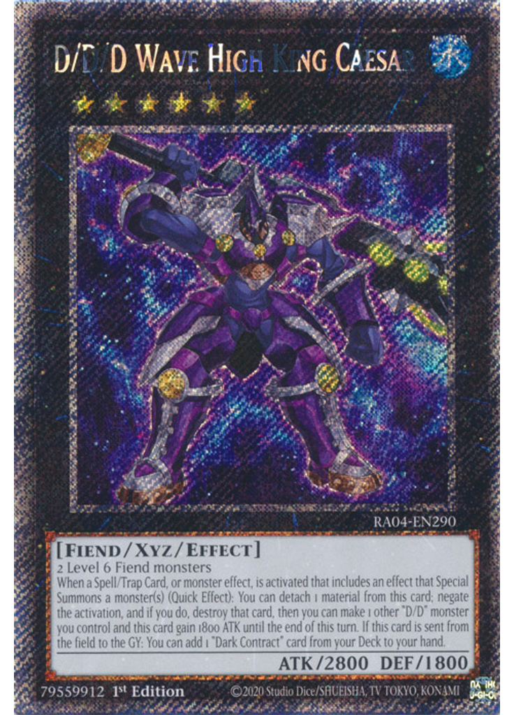 D/D/D Wave High King Caesar (Platinum Secret Rare 1st Edition)