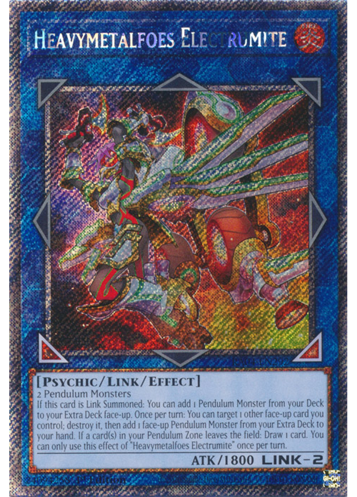 Heavymetalfoes Electrumite (Platinum Secret Rare 1st Edition)