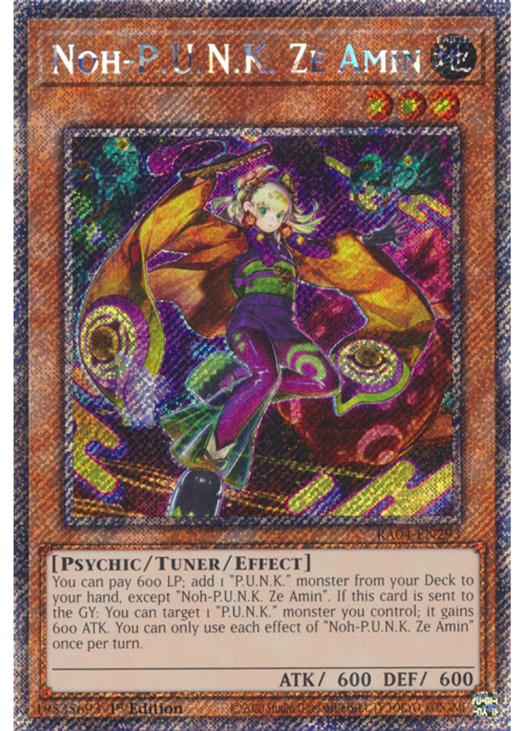 Noh-P.U.N.K. Ze Amin (Platinum Secret Rare 1st Edition)