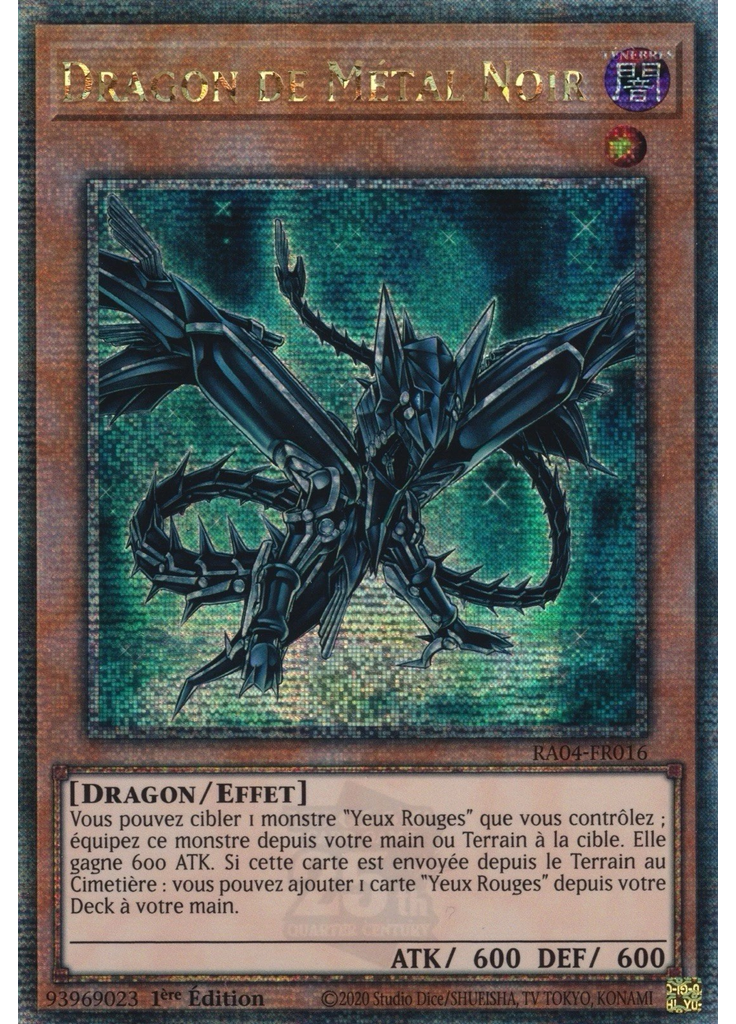 Dragon de Métal Noir (Quarter Century Secret Rare 1st Edition)
