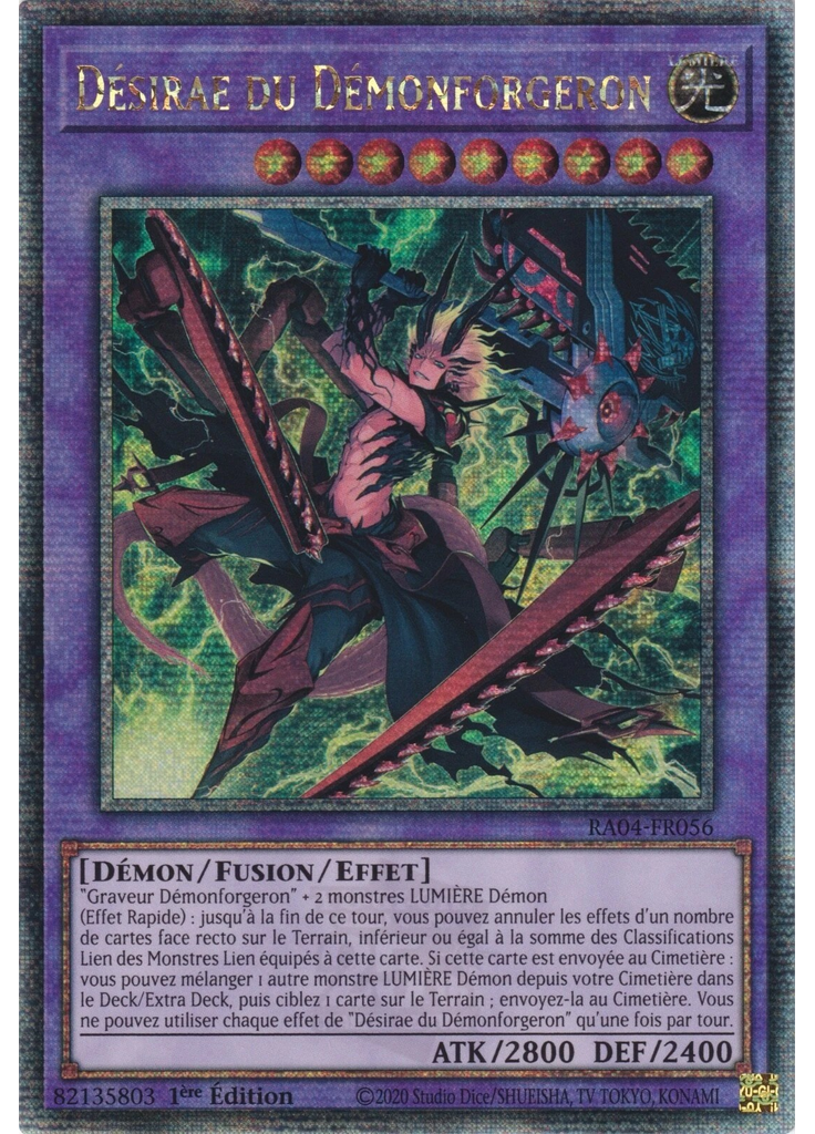 Désirae du Démonforgeron (Quarter Century Secret Rare 1st Edition)