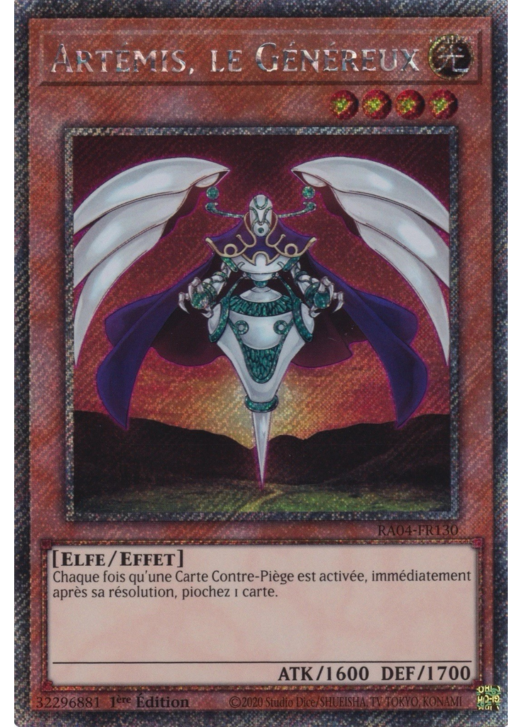 Artémis, le Généreux (Platinum Secret Rare 1st Edition)