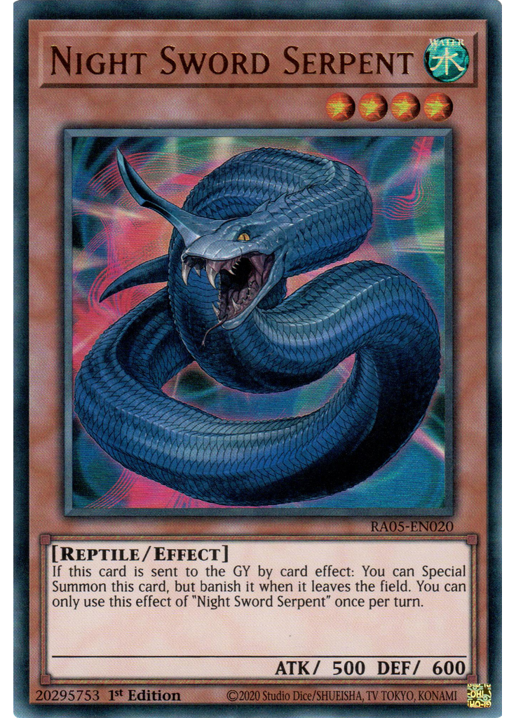 Night Sword Serpent (Ultra Rare 1st Edition)