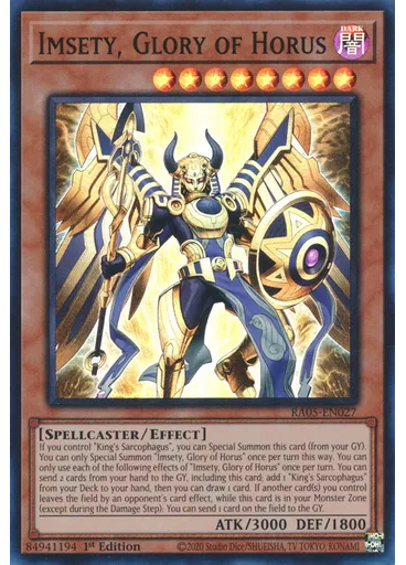 Imsety, Glory of Horus