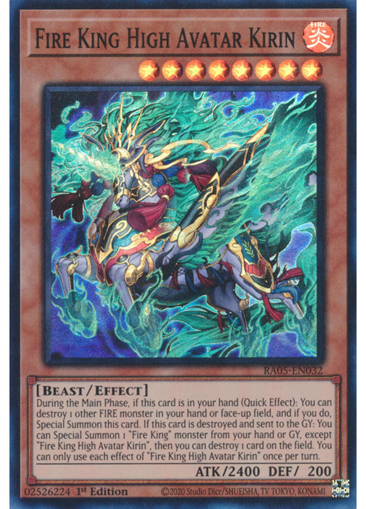 Fire King High Avatar Kirin