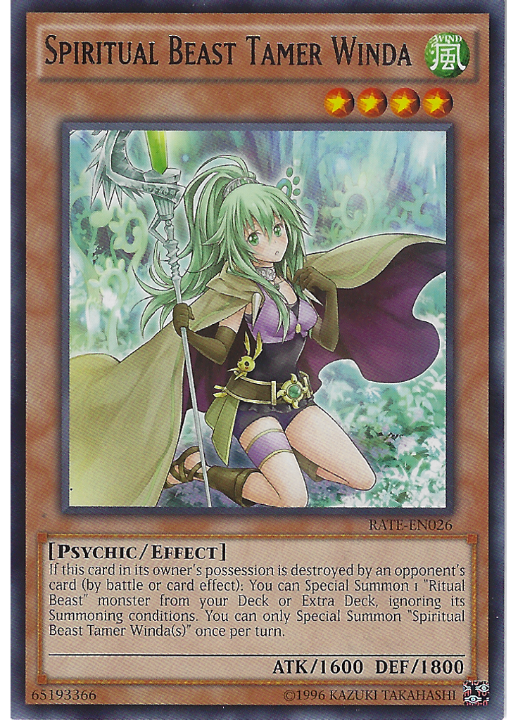 Spiritual Beast Tamer Winda (Rare Unlimited)
