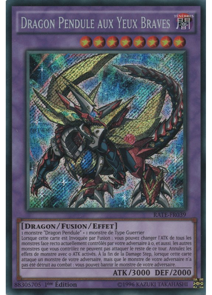 Dragon Pendule aux Yeux Braves
