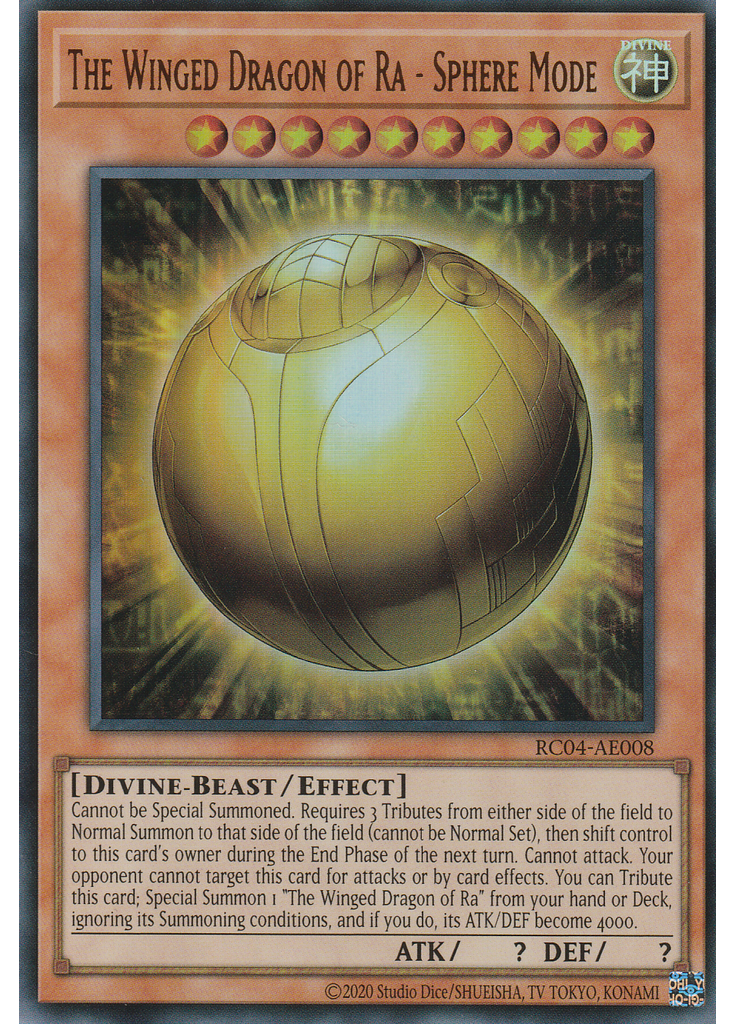 The Winged Dragon of Ra - Sphere Mode
