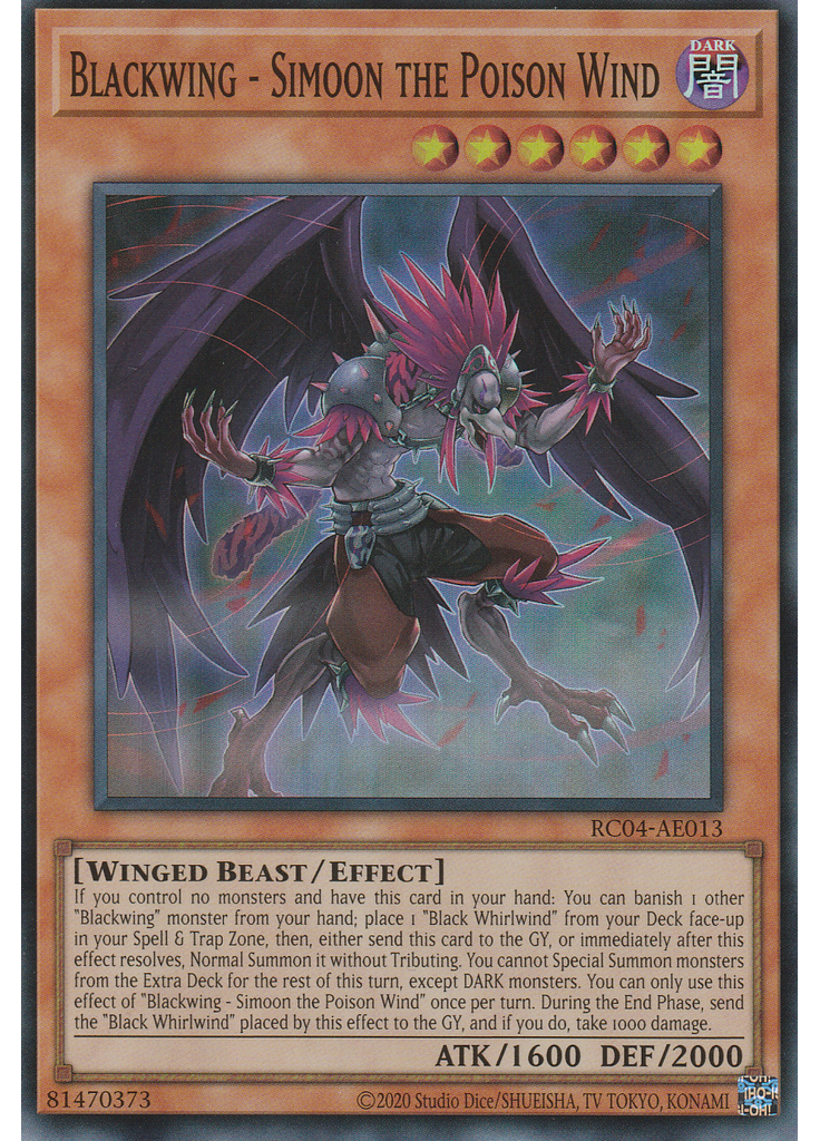 Blackwing - Simoon the Poison Wind