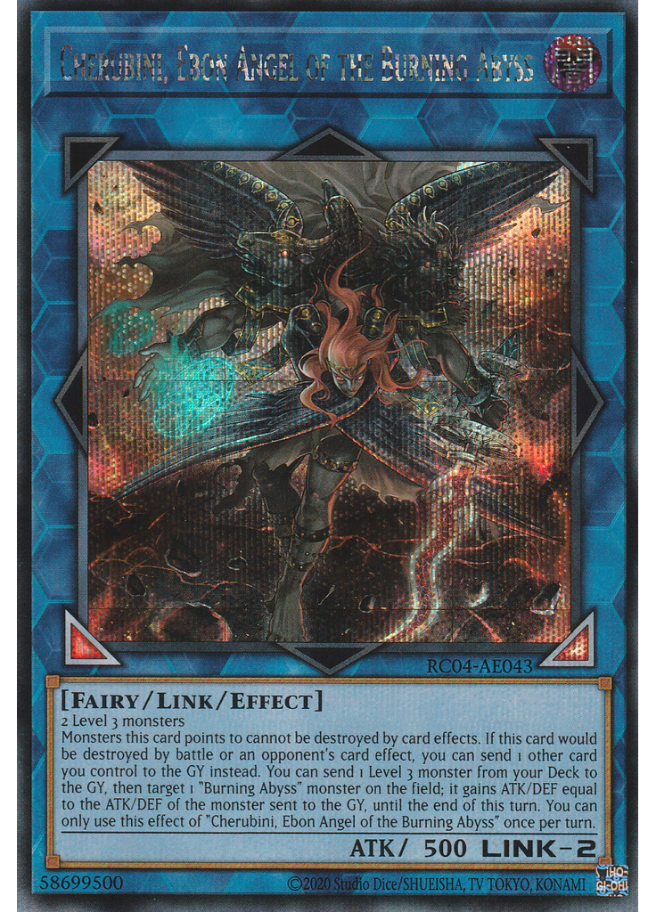 Cherubini, Ebon Angel of the Burning Abyss (Secret Rare Unlimited)