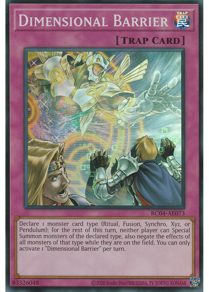 Dimensional Barrier