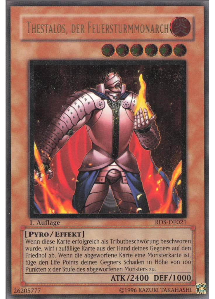 Thestalos, der Feuersturmmonarch (Ultimate Rare 1st Edition)