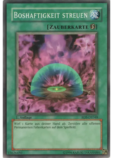 Boshaftigkeit streuen