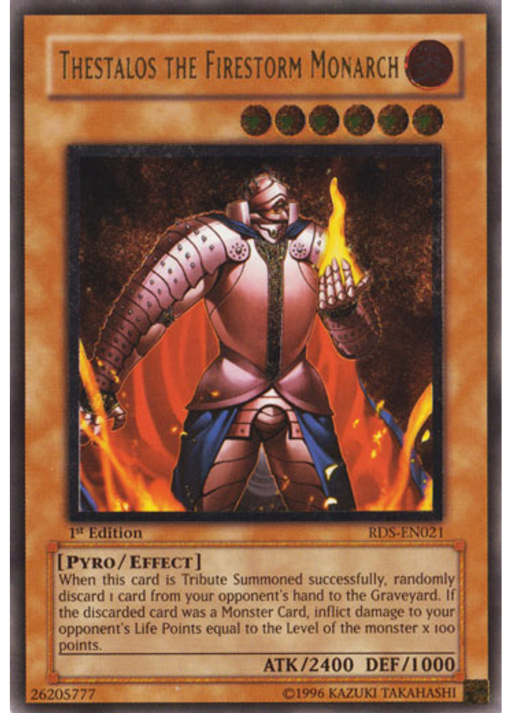 Thestalos the Firestorm Monarch (Ultimate Rare 1st Edition)