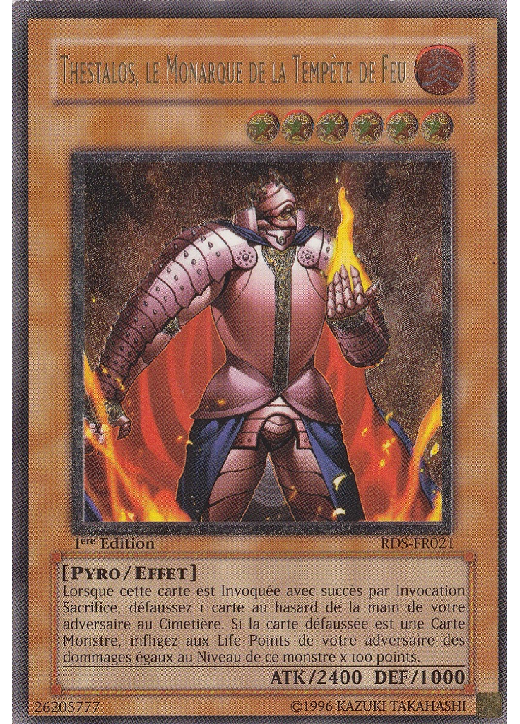 Thestalos, le Monarque de la Tempête de Feu (Ultimate Rare 1st Edition)