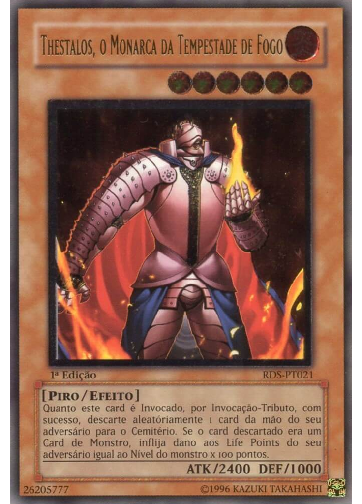 Thestalos, o Monarca da Tempestade de Fogo (Ultimate Rare 1st Edition)