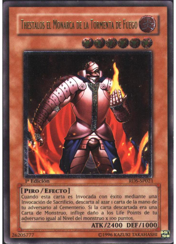 Thestalos el Monarca de la Tormenta de Fuego (Ultimate Rare 1st Edition)