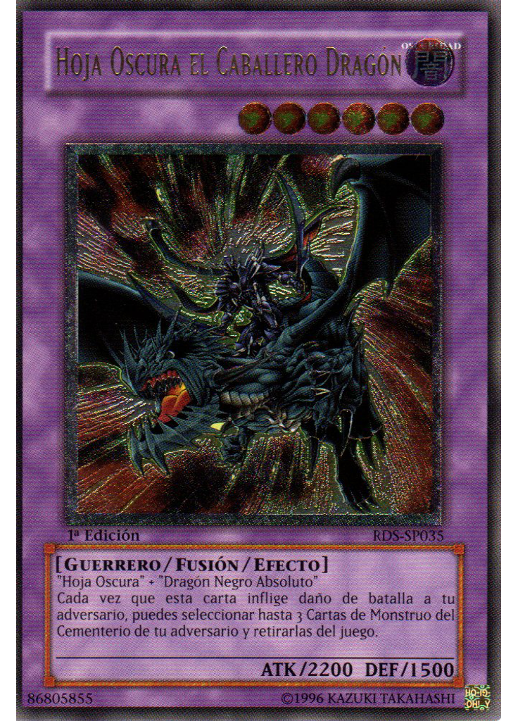 Hoja Oscura el Caballero Dragón (Ultimate Rare 1st Edition)
