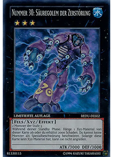 Nummer 30: Säuregolem der Zerstörung — Return of the Duelist: Special Edition