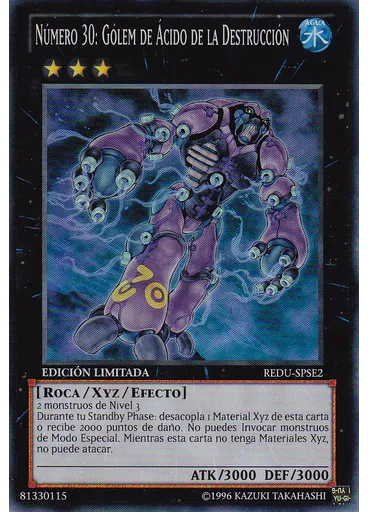 Número 30: Gólem de Ácido de la Destrucción — El Regreso del Duelista: Edición Especial