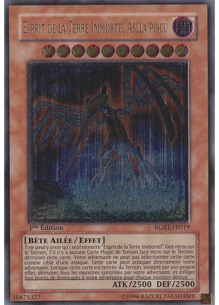 Esprit de la Terre Immortel Aslla piscu (Ultimate Rare 1st Edition)