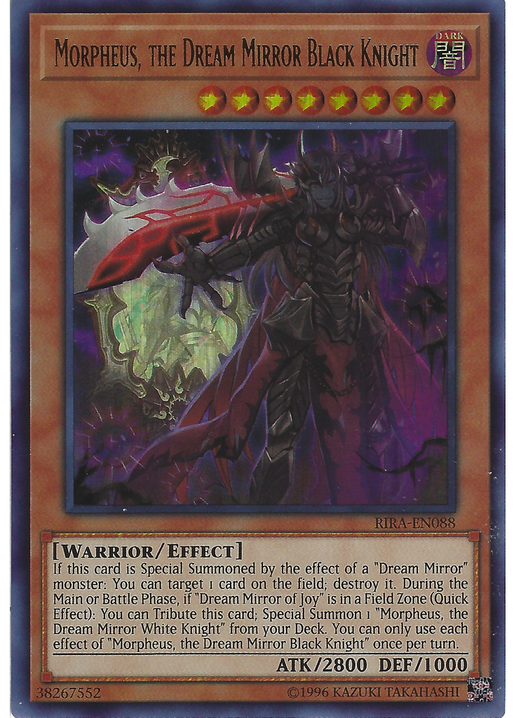 Morpheus, the Dream Mirror Black Knight (Ultra Rare Unlimited)