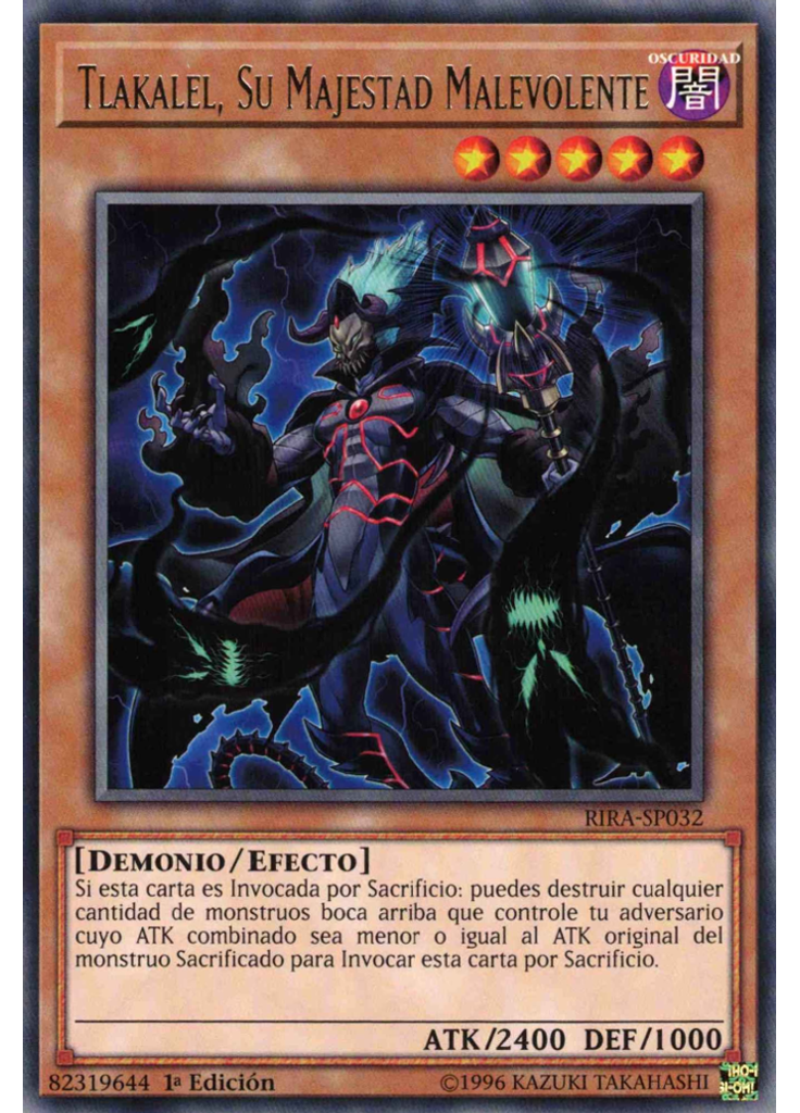 Tlakalel, Su Majestad Malevolente