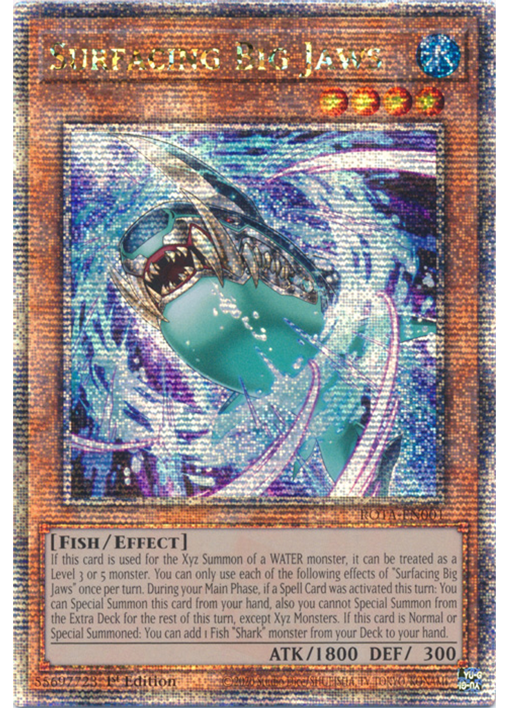 Surfacing Big Jaws (Quarter Century Secret Rare 1st Edition)