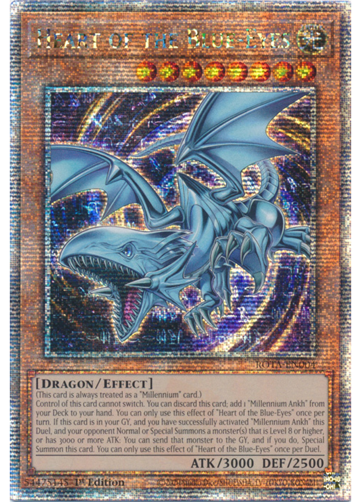 Heart of the Blue-Eyes (Quarter Century Secret Rare 1st Edition)