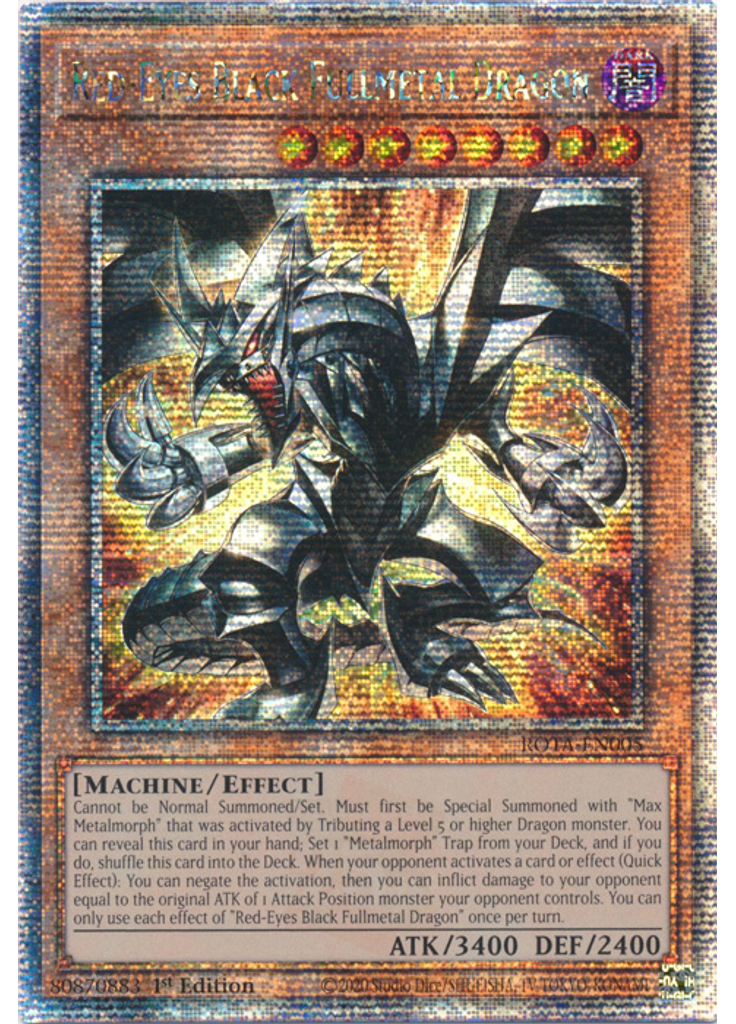 Red-Eyes Black Fullmetal Dragon (Quarter Century Secret Rare 1st Edition)