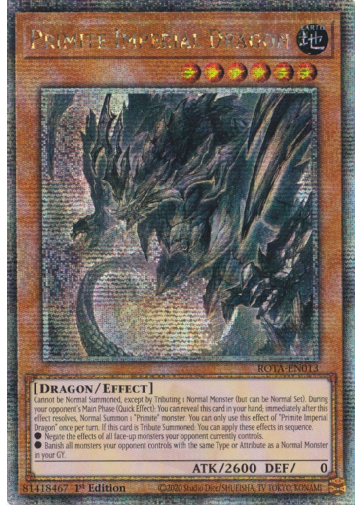 Primite Imperial Dragon (Quarter Century Secret Rare 1st Edition)