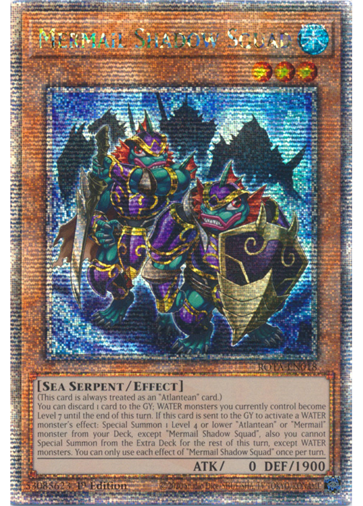 Mermail Shadow Squad (Quarter Century Secret Rare 1st Edition)