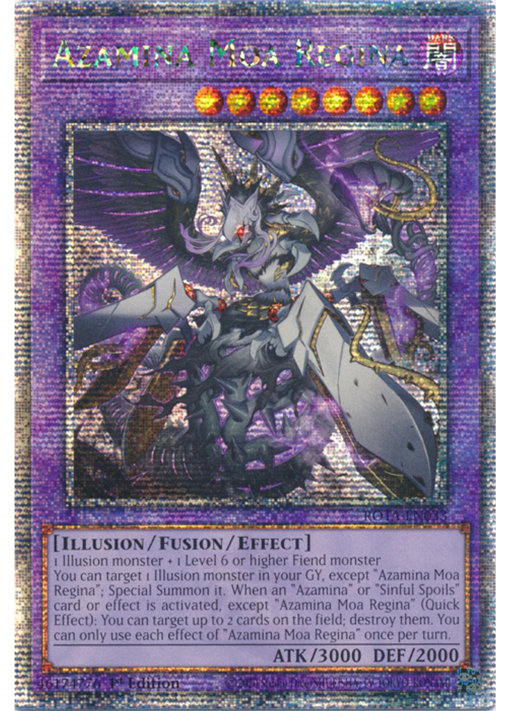 Azamina Moa Regina (Quarter Century Secret Rare 1st Edition)