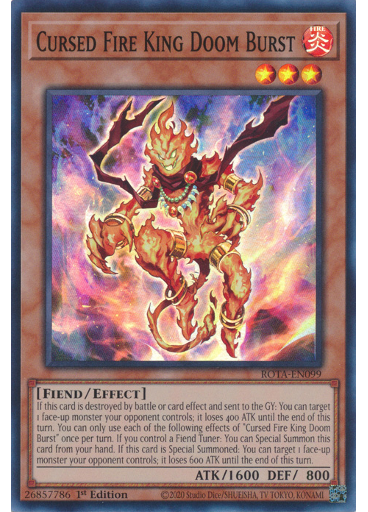 Cursed Fire King Doom Burst