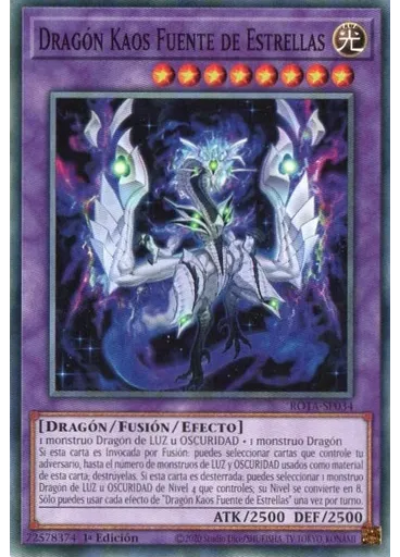 Dragón Kaos Fuente de Estrellas