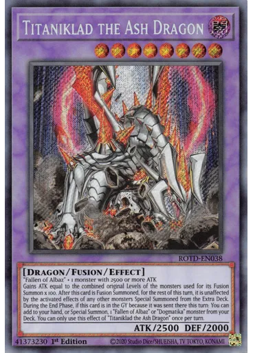 Titaniklad the Ash Dragon
