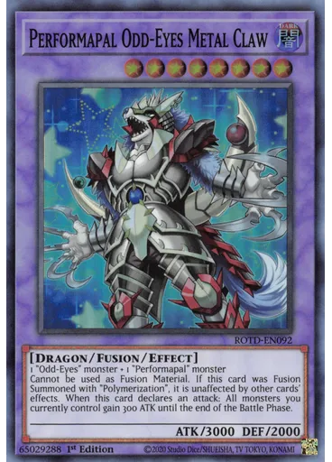 Performapal Odd-Eyes Metal Claw — Rise of the Duelist