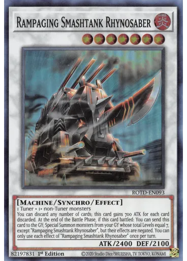 Rampaging Smashtank Rhynosaber